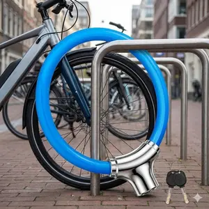 Bike Lock with Disc Brake Alarm, Anti-Theft Security Lock for Bicycles Scooters Skateboards. 4 Colors 2 Sizes, Waterproof, Motion Sensor, Loud Alarm, Outdoor Riding Safety Accessories.