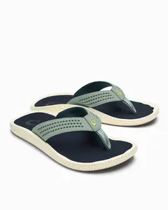 OLUKAI Ulele Men's Beach Sandals, Water Resistant Flip Flops, Arch Support & Comfort Fit, Lightweight & Durable, Enhanced Grip & Traction