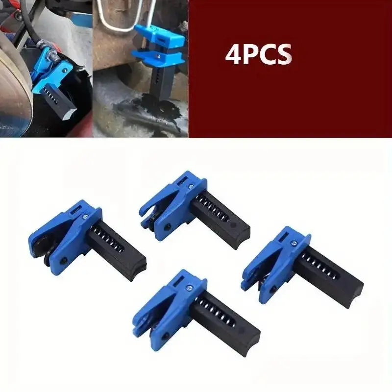 Car Brake Oil Pipe Plug, 4 Counts Automotive Brake Nozzle Clamp, Brake Tubing To Prevent Oil Spills, （Non-automotive accessories） Auto Repair Tools