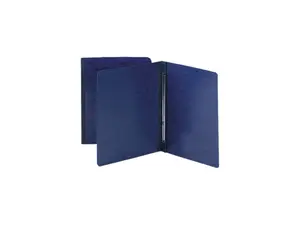 Smead 81351 Side Opening Pressboard Report Cover, Prong Fastener, Letter, Dark Blue
