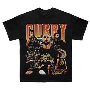 Vintage Stephen Curry 90s Bootleg Graphic Basketball T-Shirt