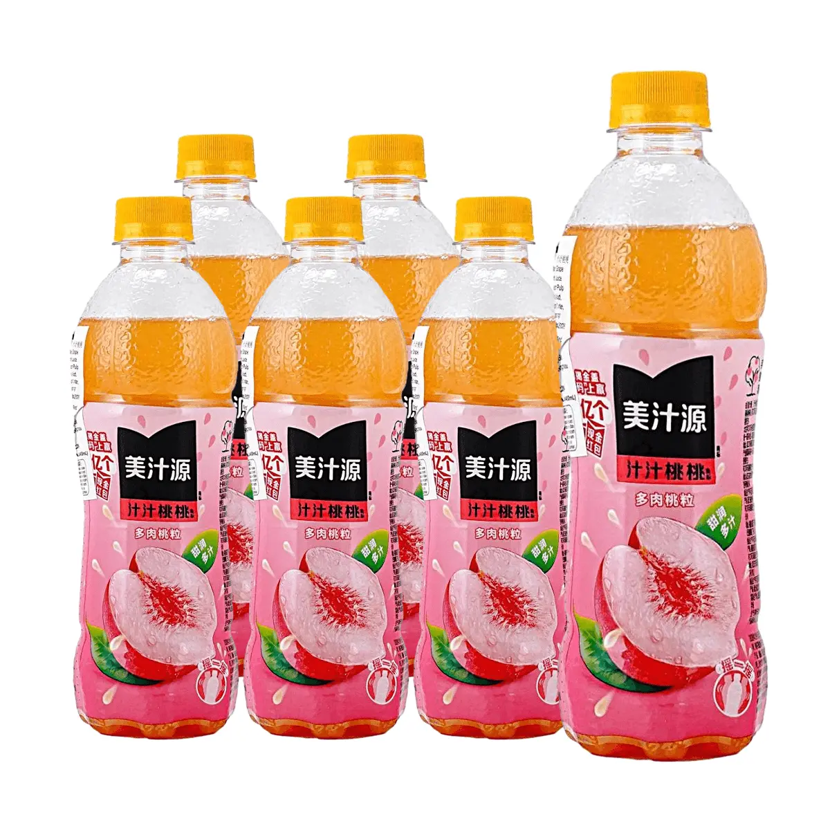 Minute Maid Peach Juice Drink 450ml x 6 Pack - Real Fruit Flavor, Refreshing Beverage