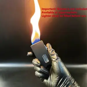 [Lighter only (Contains little to no butane)]Windproof Soft Flame Lighter-Shake lgnition,Rechargeable,Candle &Outdoor Use(No ButaneGas)