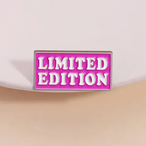 Limited Edition Inspirational Quote Badge, Simple Metal Collectible Pin, Durable Metal Pins, Trendy Identity Accessory for Men Fashion Enthusiasts, Men Accessories