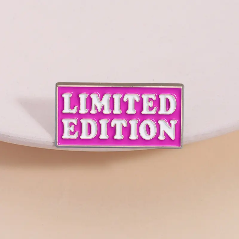 Limited Edition Inspirational Quote Badge, Simple Metal Collectible Pin, Durable Metal Pins, Trendy Identity Accessory for Men Fashion Enthusiasts, Men Accessories