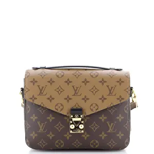 Pre-owned Louis Vuitton material Messenger Bags Pochette Metis Reverse Monogram Canvas by Rebag