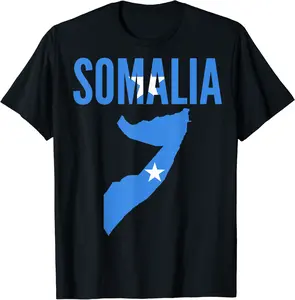 Somali Gift - Somalia Country Map Flag T-Shirt - Rubencordov Shop 34B07STXVRY2