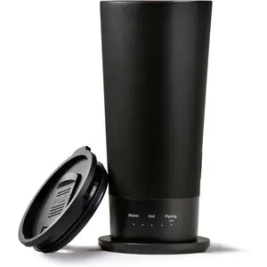 Go - Temperature-Controlled, Self-Heating Travel Mug (Black - 16 oz.)
