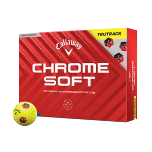 Callaway Golf Chrome Soft TruTrack Yellow '24 Golf Balls