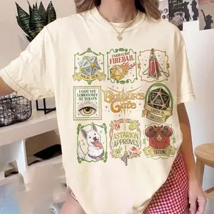 Baldurs Gate 3 Adventure Comfort Colors Shirt, High Elf Gift, Video Game T-Shirt, Gift For Gamers, Astarion BG3 Merch, Gaming T Shirt