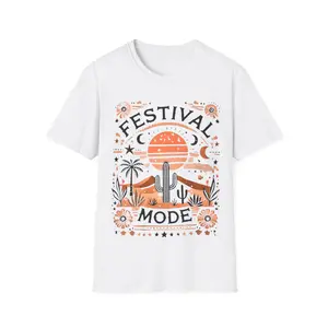 Festival Mode Unisex T-Shirt - Perfect for Music Lovers, Summer Events, Beach Days, Colorful Vibe, Casual Outfits, Gift Idea, Coachella