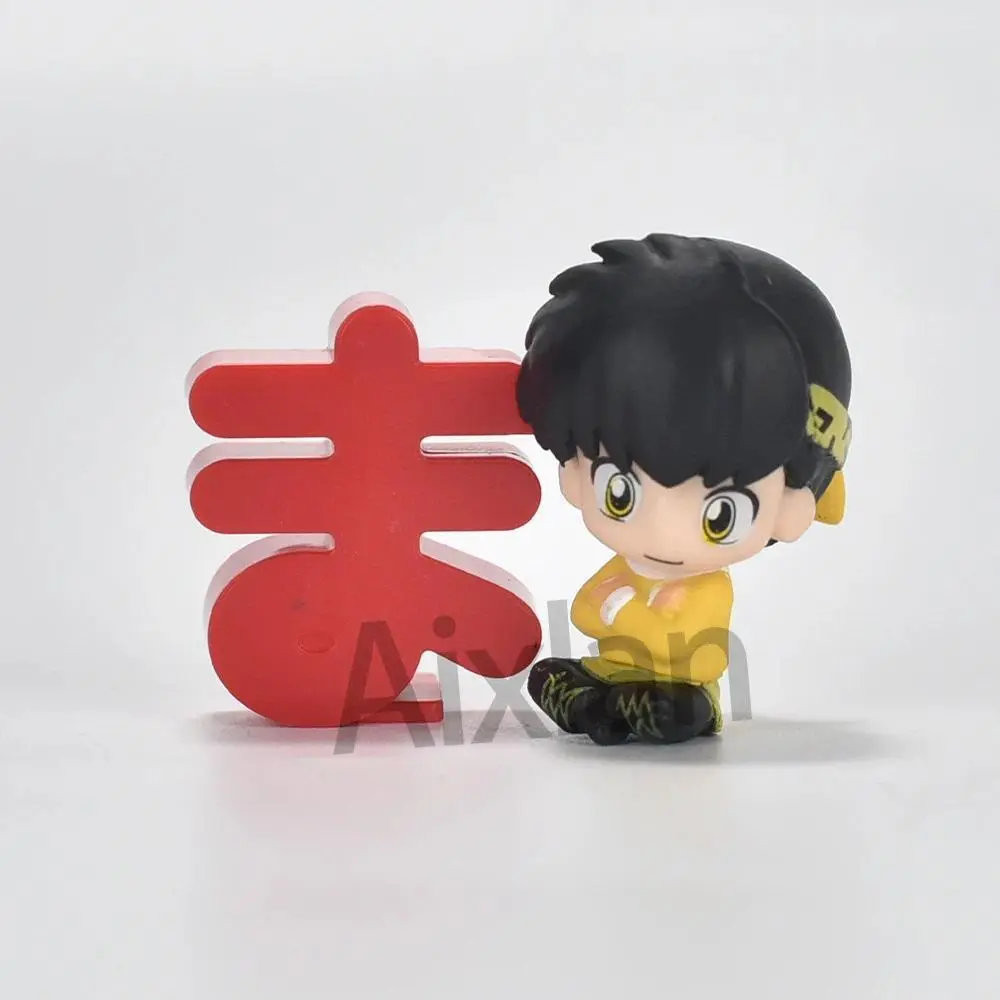 Aixlan 4PCS Set Ranma 1/2 Q-Version PVC Action Figures - Ranma & Tendou Akane Characters, Anime Collectible, Christmas Gift Toy with Extra Discount & Free Coupon