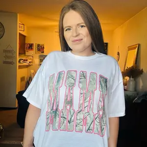 White Camo Mama Graphic Top