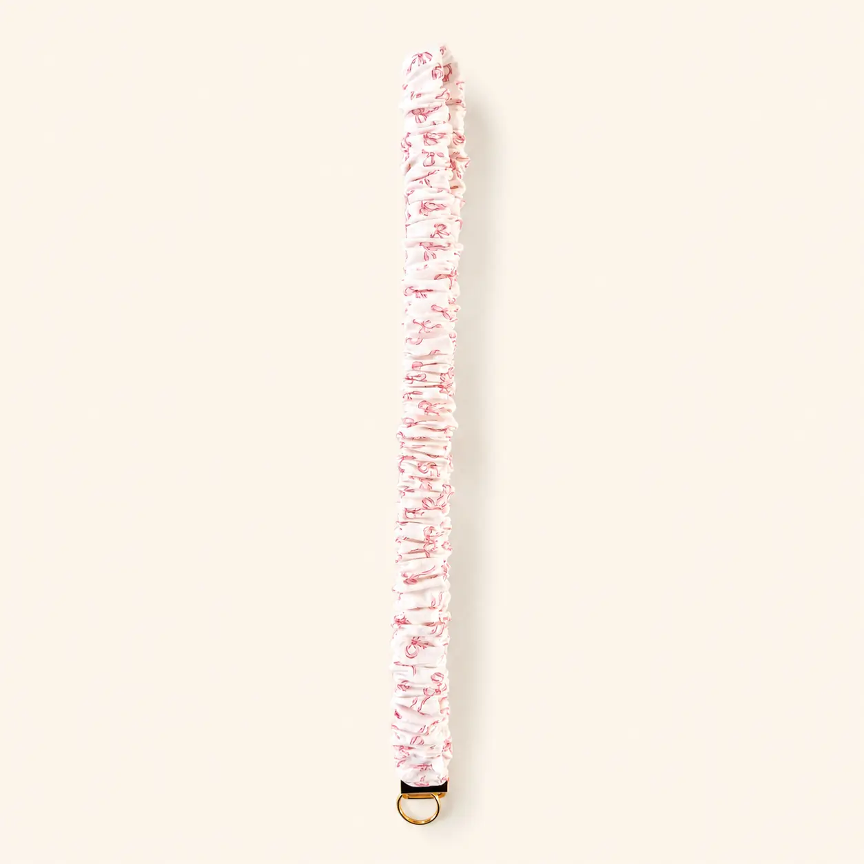 Pink Bow Scrunchie Lanyard