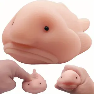 Strange Fish Toy Blobfish Toy, Pull, Stretch and Squeeze, Cute Fish Toy, Funny Cute Toy, Birthday, Easter, Office, Suitable for Teenager and Adult Party Gifts Birthday Gift