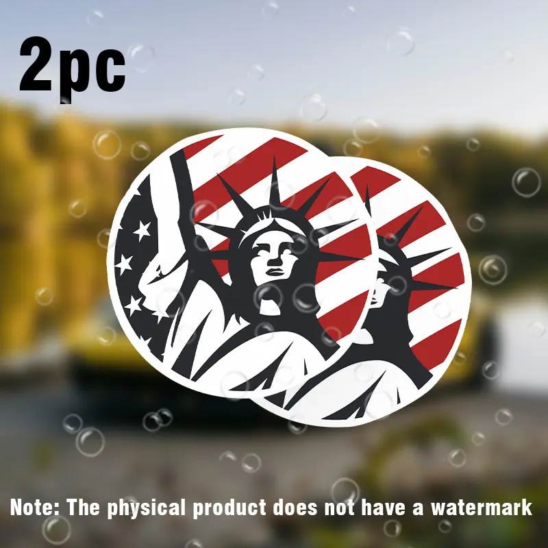 Statue of Liberty New York Vinyl Stickers - Patriotic, self-adhesive stickers, suitable for laptops, water bottles, cars, walls and surfaces - Durable, suitable for wood, plastic, glass, metal, laptop decoration, car decoration, wall stickers