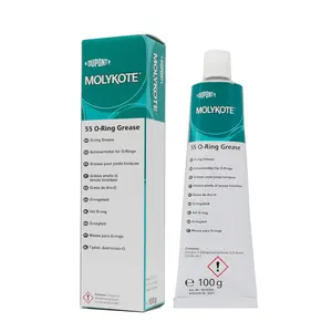 Molykote 55 O-Ring 100g Lubricant Sealing for O-Ring Seal Valve Pneumatic System Aircraft Automotive Heat Stable Oxidation Resistant Off White Industrial Application