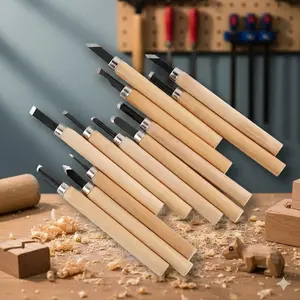 Professional Wood carving chisel set - High Carbon Steel Tools with portable Case, Ergonomic Non-Slip handles, Rust-Resistant for fine detail carving, Diy Home Decor, wood Art, Furniture repair, Ideal for Woodworkers and Hobbyists, Woodworking Tools