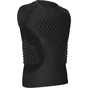 Baseball Chest Protector Padded Compression Shirt for Softball Football Rugby Lacrosse Heart Sternum Guard