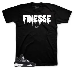 Sneaker Tees To Match Jd 4 White Thunder Shoes - Finesse Shirt