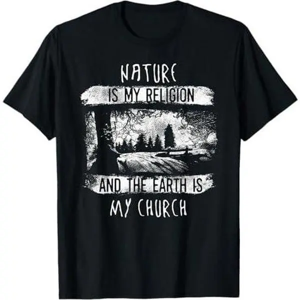 Natur ist meine Religion, die Erde meine Church, Outdoor T-Shirt