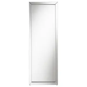 Soline 22 x 61 Inch Framed Standing Floor Mirror Silver