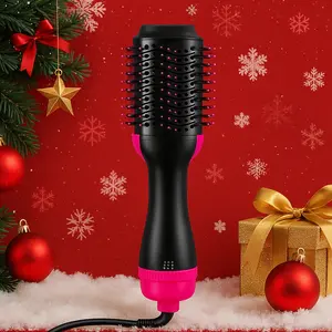 Hot Air Brush Hair Dryer & Styler, Ionic Hair Care, Perfect Gift for Family Friends, Curling & Straightening, Fast Drying & Styling