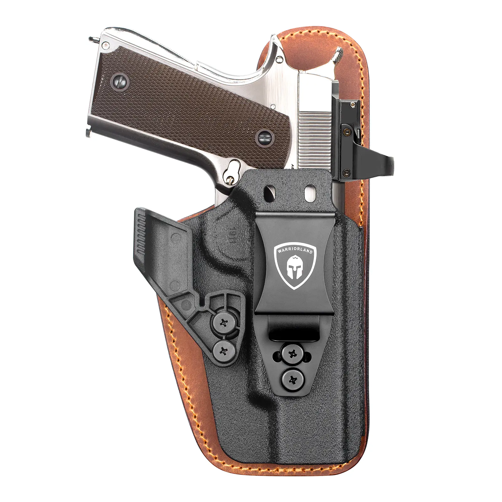 WARRIORLAND IWB Hybrid Holster fit Colt 1911 Series: Colt 1911-5, SP1911, T1911 (Non-Rail & With Rail), Sig Sauer 1911 (Railed), SP Armory Operator (1911, Railed) — Concealed Carry, Claw / Optics Cut, Right Hand DealsforYouDays, Competition
