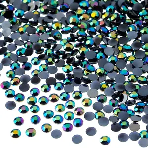 John Bead 2000ct 4mm Acrylic Flat Back Rhinestones For Jewelry, Crafts, Nail Art & Makeup