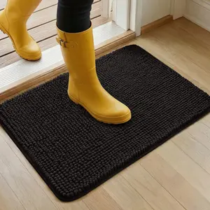 SoakStopper Doormat, Machine Washable, Super Soft, Water Absorbent Textile for Household Entryway Use, Machine Washable Rugs, Super Soft Rug