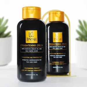 Hair Smoothing Cream with Keratin, Argan Oil & Silk Amino Acids – Linash