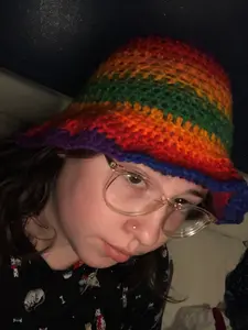 Rainbow bucket hat