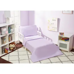 Solid Lavender 4-Piece Toddler Bedding Set Solid Lavender 4-Piece Toddler Bedding Set