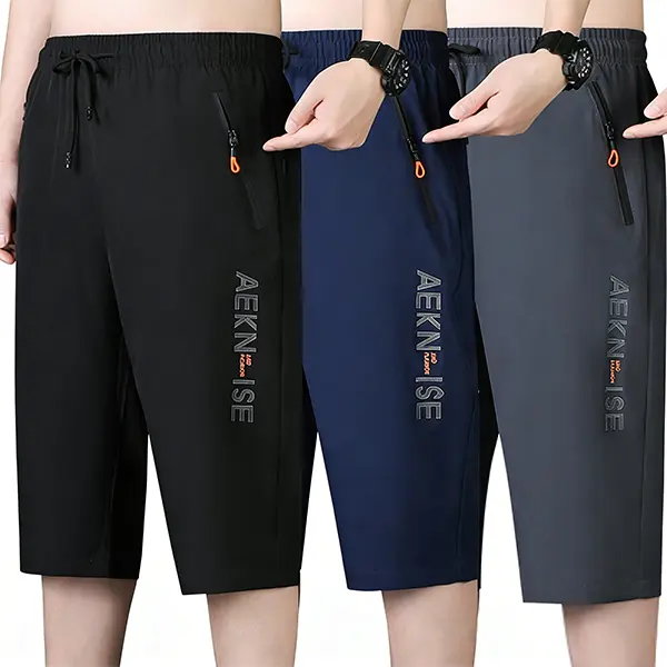 Men's casual sports five-point shorts, breathable and quick-drying, ideal for summer sports wear