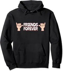 Born Together Friends Forever Twins Partner Look Matching Pullover Hoodie - Michaelapa Shop 91B09H1QZ5RD