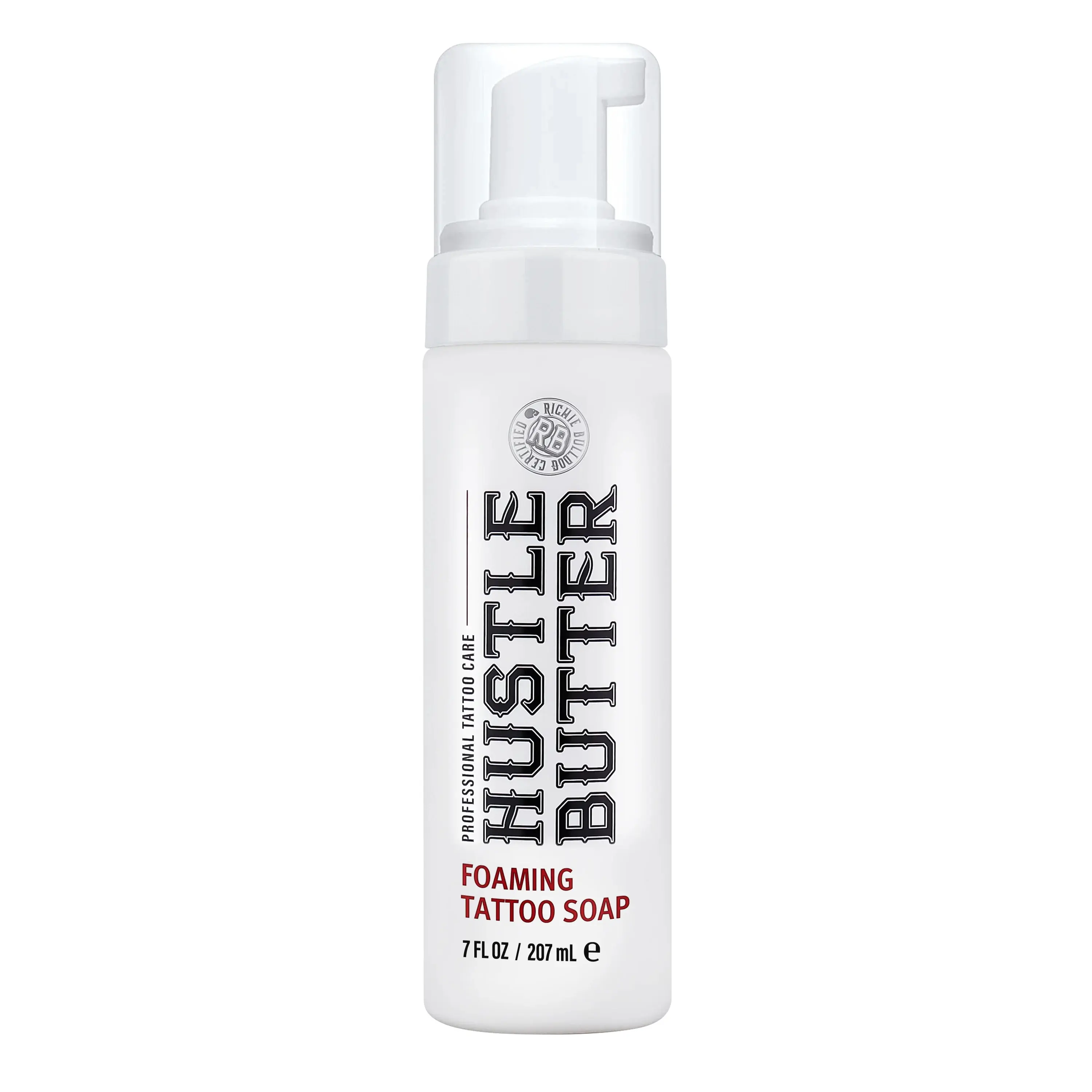 Hustle Butter Foaming Tattoo Soap 7 fl oz. Moisturizes and Rejuvenates Tattoo Aftercare Cosmetics