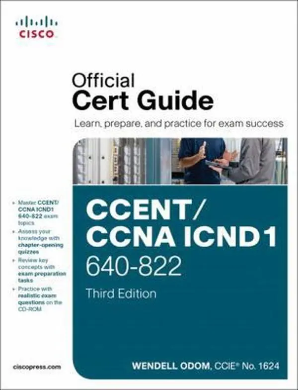 USED Book - CCENT / CCNA ICND1 640-822 Official Cert Guide by Wendell Odom (Hardcover) - english
