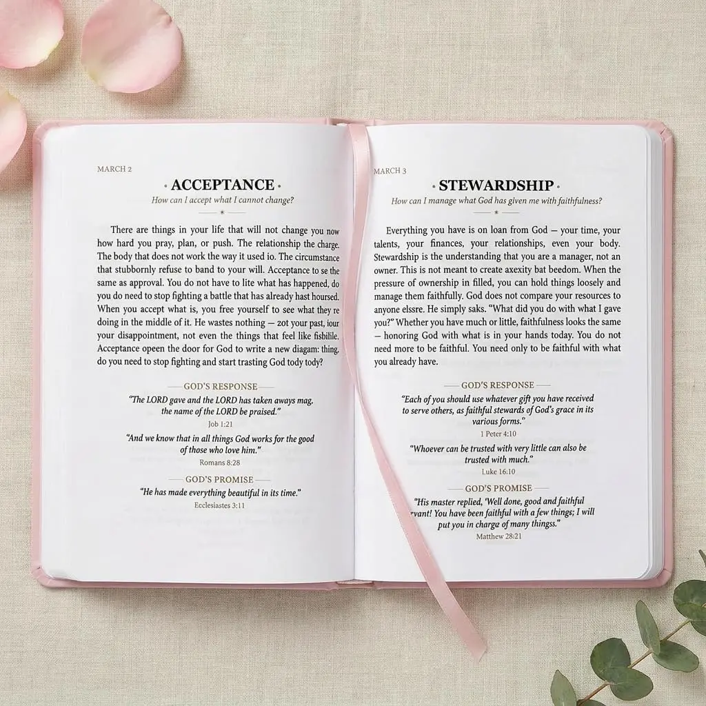 Floral Women Daily Reflection Notebook