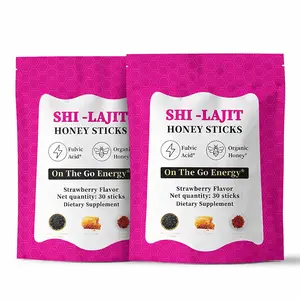 SHE Lajit Shilajit Honey Sticks for Women 3 Pack | Himalayan Shilajit with Shatavari & Saffron | Natural Energy Support Daily Wellness Honey Sticks 30 Count Each
