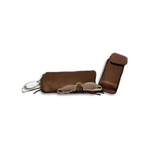 212 MAIN Padded Compact Zippered Double Eyeglass Case - David King & Co Cafe Design, Casual Glasses Holder