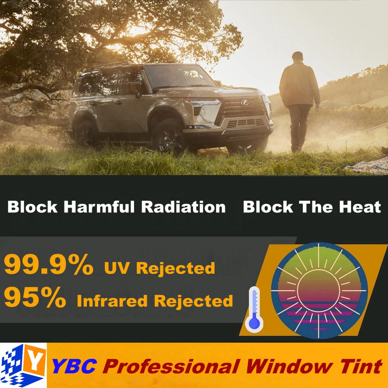 Premium Nano Ceramic Film 15% VLT - 95% Heat & 99.9% UV Block | 20"x25ft Window Tint for Car, SUV & Home | Ultimate Cool & Privacy