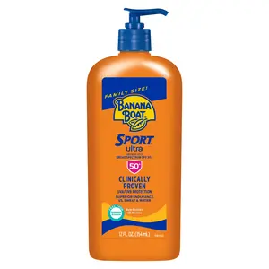 Banana Boat Sport Ultra SPF 50 Sunscreen Lotion, Sport Sunscreen, Adult Sunblock, 12 fl oz