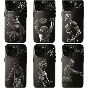 MMA All Legends Signature Phone Case, Legendary Fighters Collection, Iconic Fighters Black phone Cases For iPhone 17 16 15 14 13 12 Promax Pro Plus, hard shell protection ,Unique design,best Gift