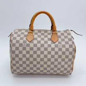 Pre-owned Louis Vuitton Speedy 30 Damier Azur Purse