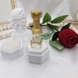 valdiviajewery #2288 Duo wedding ring set, 14k gold plated, High Quality