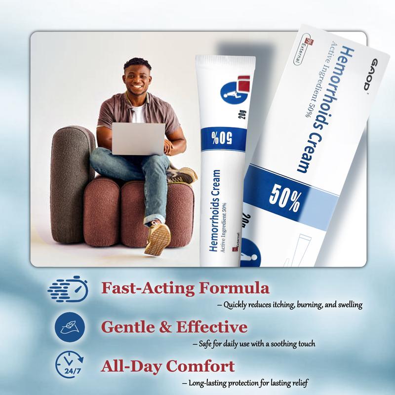 Hemorrhoid Ointment External Use Gentle on Skin Daily Care Perianal Soothing Ointment Natural Formula Non-Sticky 20g