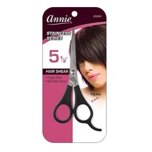 Annie #5004 Stainless Steel Styling Hair Scissors, 5.5 in Salon Haircare Tool for Professional Stylists - Precision Grooming Hair Tool