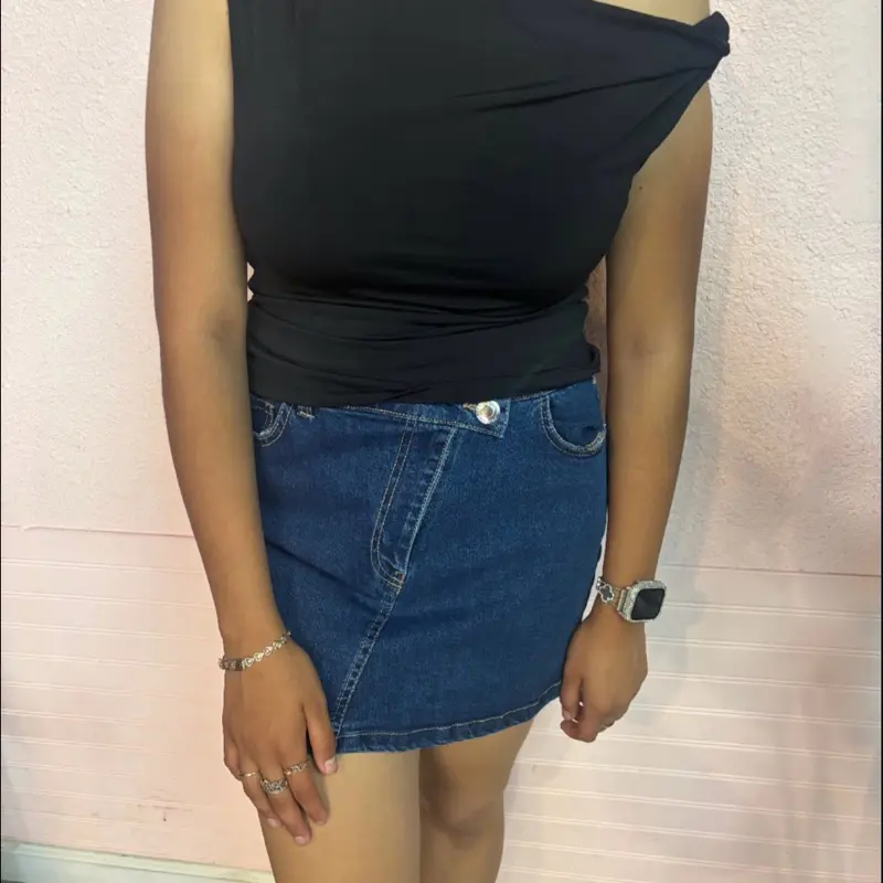 Women's High-Waisted A-Line Skirt for Casual Daily Wear