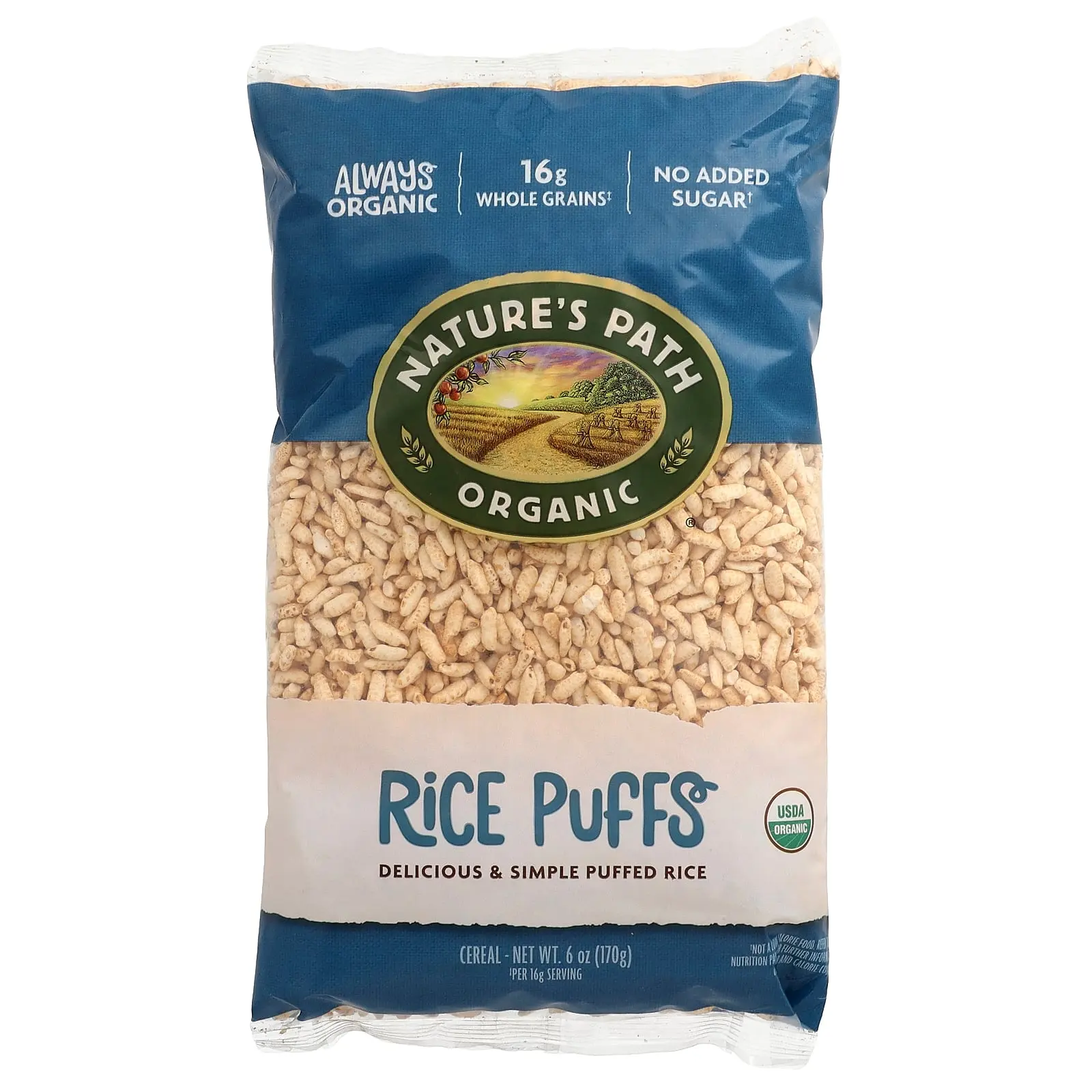 Nature's Path Organic Rice Puffs Cereal, 6 oz (170 g)