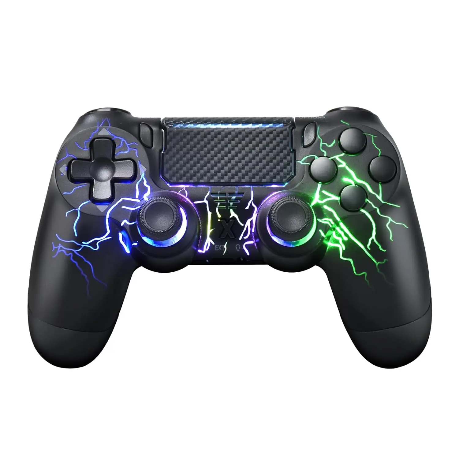 Wireless Controller for Ps-4, Bluetooth-compatible Game Pad with Dual Vibration, Touchpad, 3.5mm Stereo Headset Jack, Six-Axis Motion Control, Console Accessories